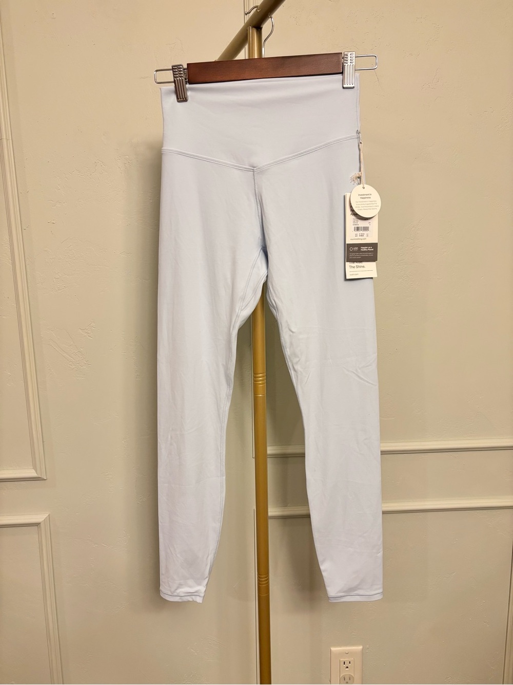 Vuori All the Form Leggings Light Blue High-Waist Small Light Mist MSRP $98